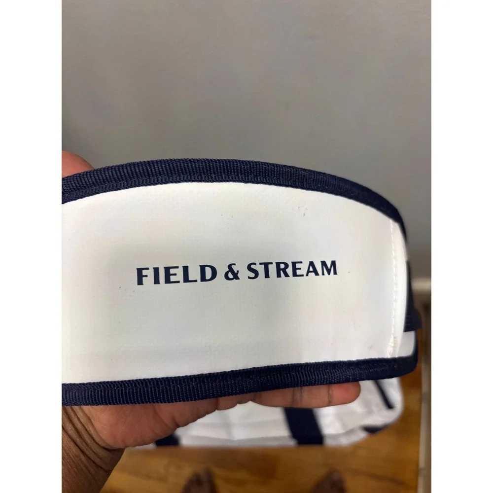 Field & Stream White Navy Red Duffel Bag Travel Weekender Gym‎ Sports